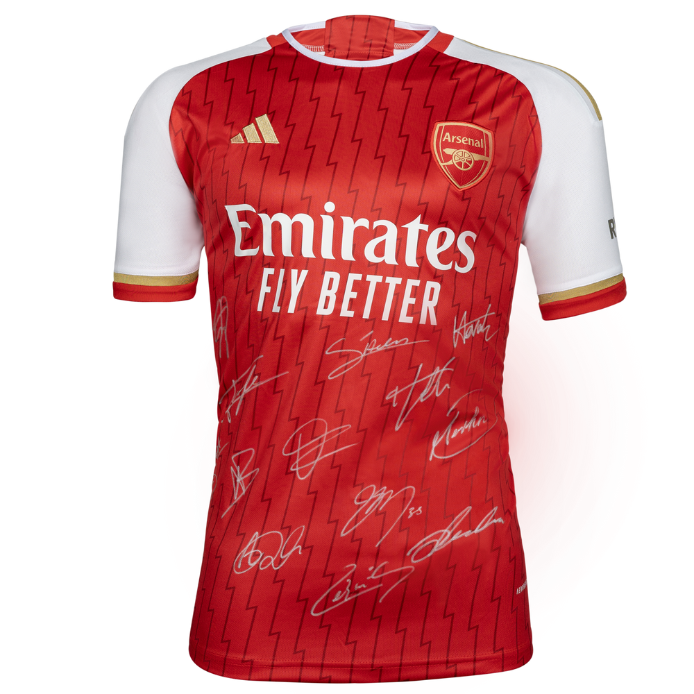 Arsenal Stars Personally Signed 2023-2024 Home Shirt