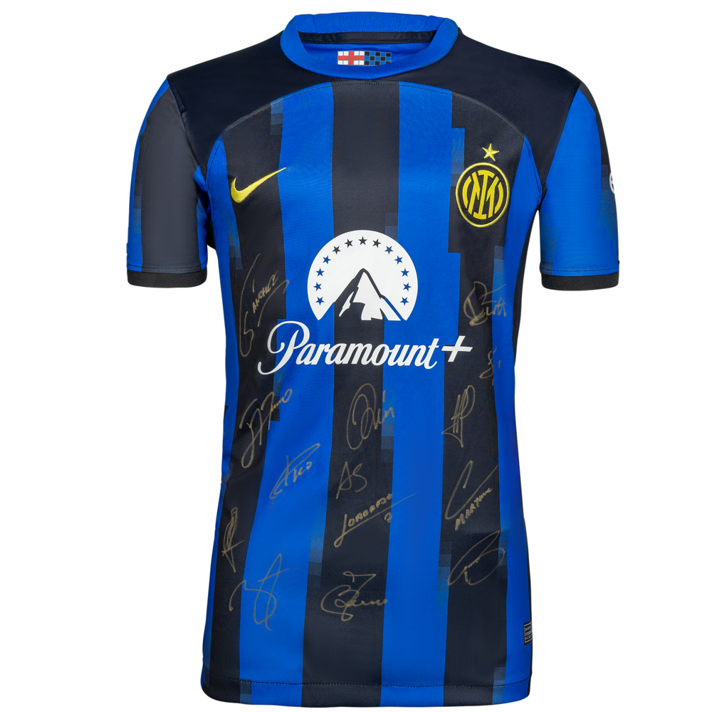 Inter Milan Stars Personally Signed 2023-2024 Home Shirt