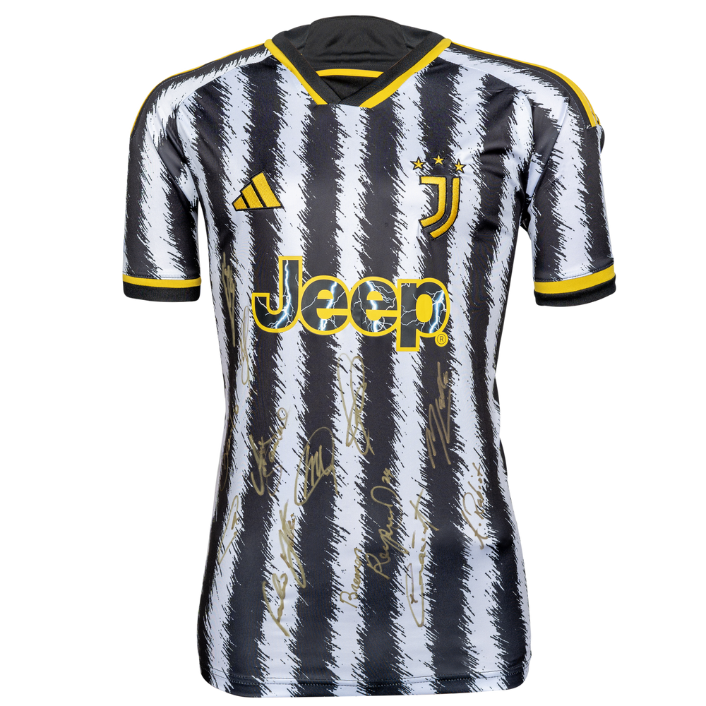 Juventus Stars Personally Signed 2023-2024 Home Shirt