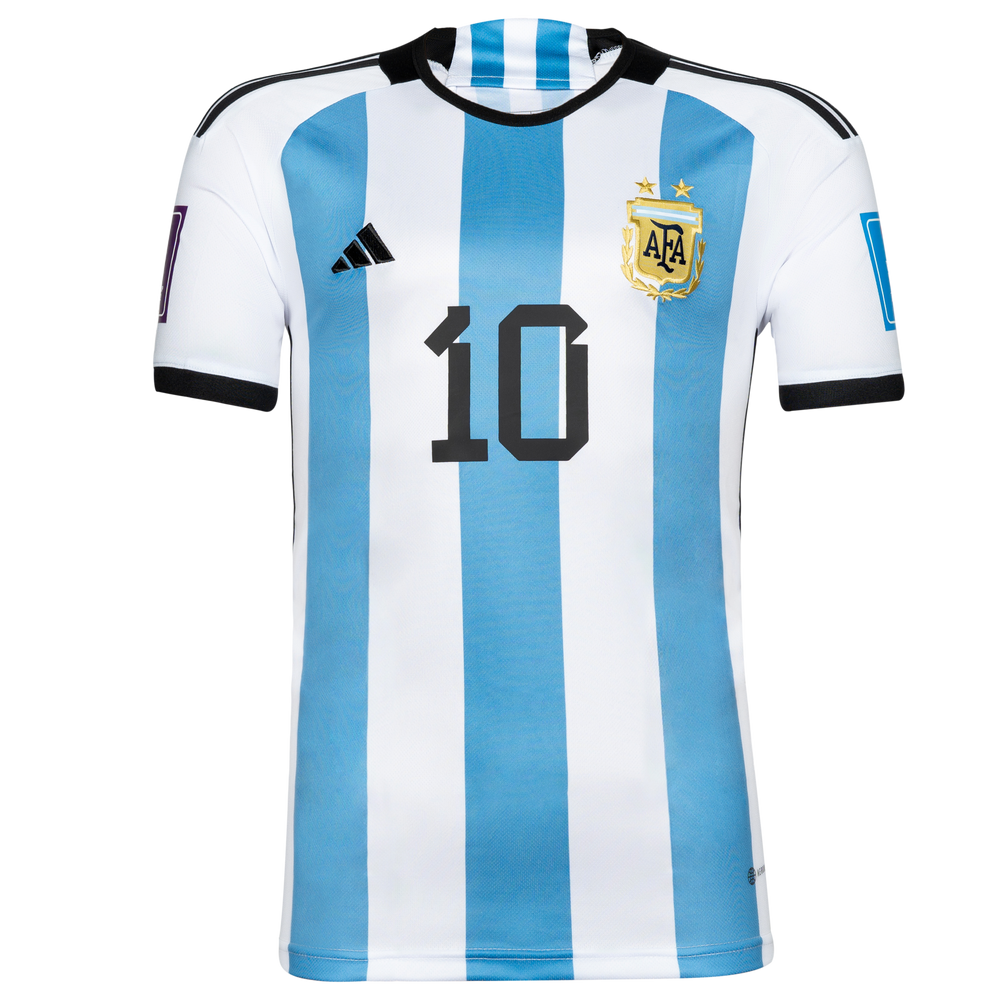 Lionel Messi Personally Signed Argentina FIFA World Cup 2022 Edition Home Shirt