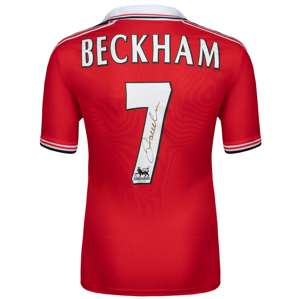 Manchester United Home Shirt Personally Signed by David Beckham