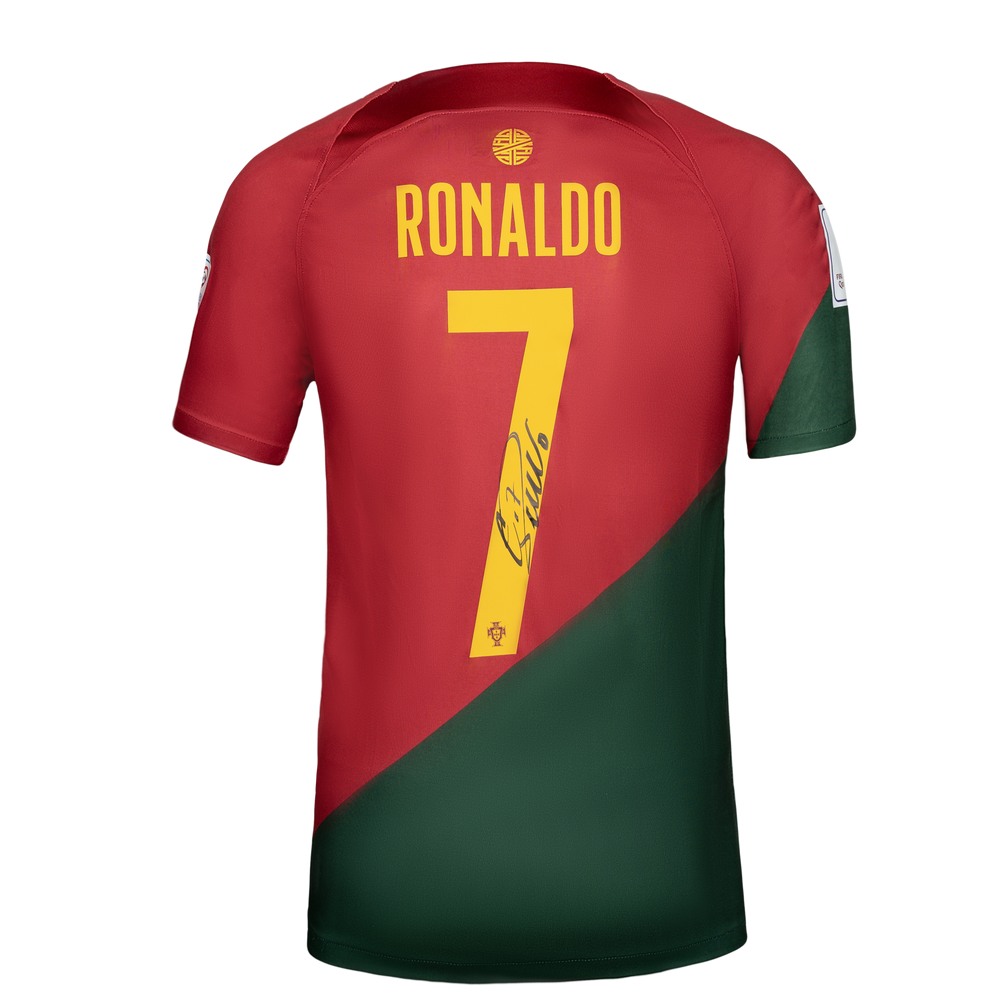 Cristiano Ronaldo Personally Signed Portugal FIFA World Cup 2022 Edition Home Shirt